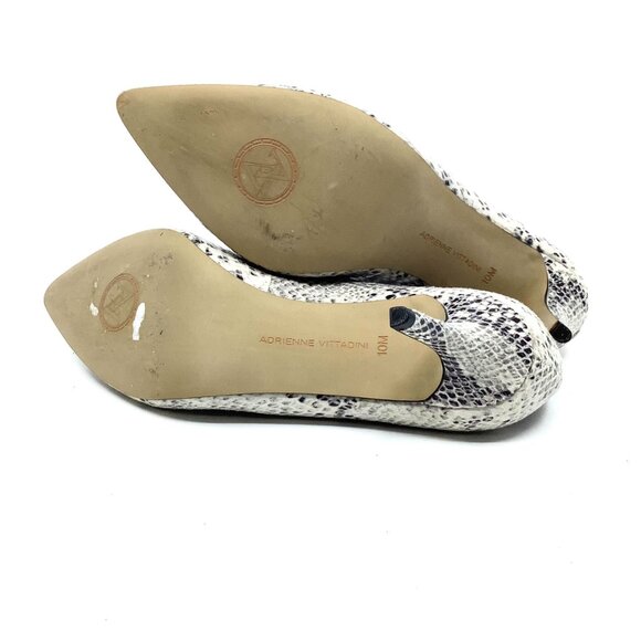 Snake pattern leather pumps heels - Picture 6 of 6